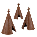 BMC Toys Classic Plains Indian Teepees Brown Vignette