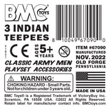 BMC Toys Classic Plains Indian Teepees Tan Label Art