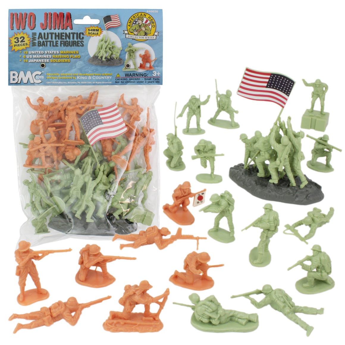 BMC Iwo-Jima Plastic Army Men Set 32 Piece Set – BMC Toys