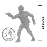 BMC Toys Lido Army Men Figures Gray Scale