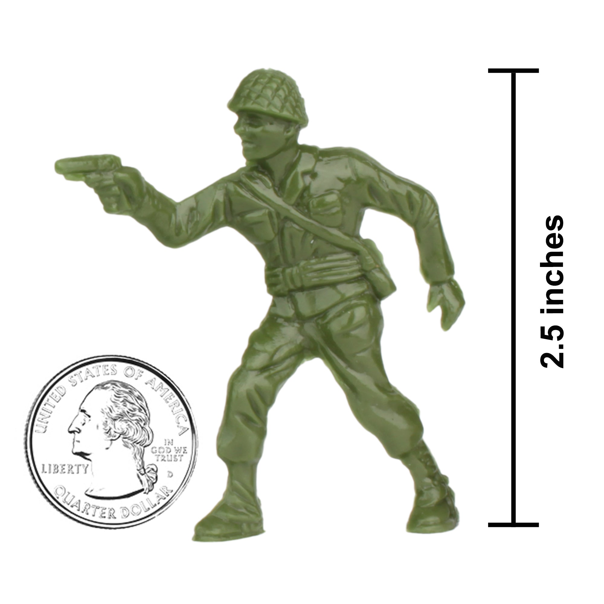 BMC Classic Green PLASTIC ARMY Men - 40pc WW2 Soldier Figures USA