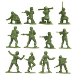BMC Toys Plastic Army Women OD Green A Back