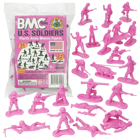 BMC Toys Plastic Army Women Pink Main