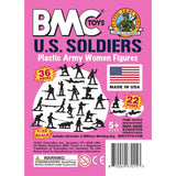 BMC Toys Plastic Army Women Pink Insert Art Card
