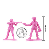 BMC Toys Plastic Army Women Pink Scale