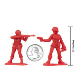 BMC Toys Plastic Army Women Red Scale
