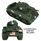 BMC Toys Sherman Tank Stickers Examples