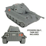 BMC Toys Tiger Tank Gray Stickers Example
