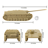 BMC Toys WW2 Jaghtpanzer Tank Tan Scale