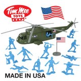 Tim Mee Toy Army Helicopter Olive Main