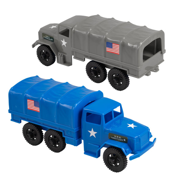 Tim Mee Toy Cargo Truck Blue Gray Main
