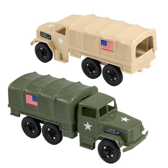 Tim Mee Toy Cargo Truck Tan Olive Main