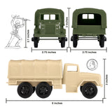 Tim Mee Toy Cargo Truck Tan Olive Scale