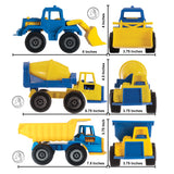 Tim Mee Toy Construction Sand and Gravel Playset Trucks