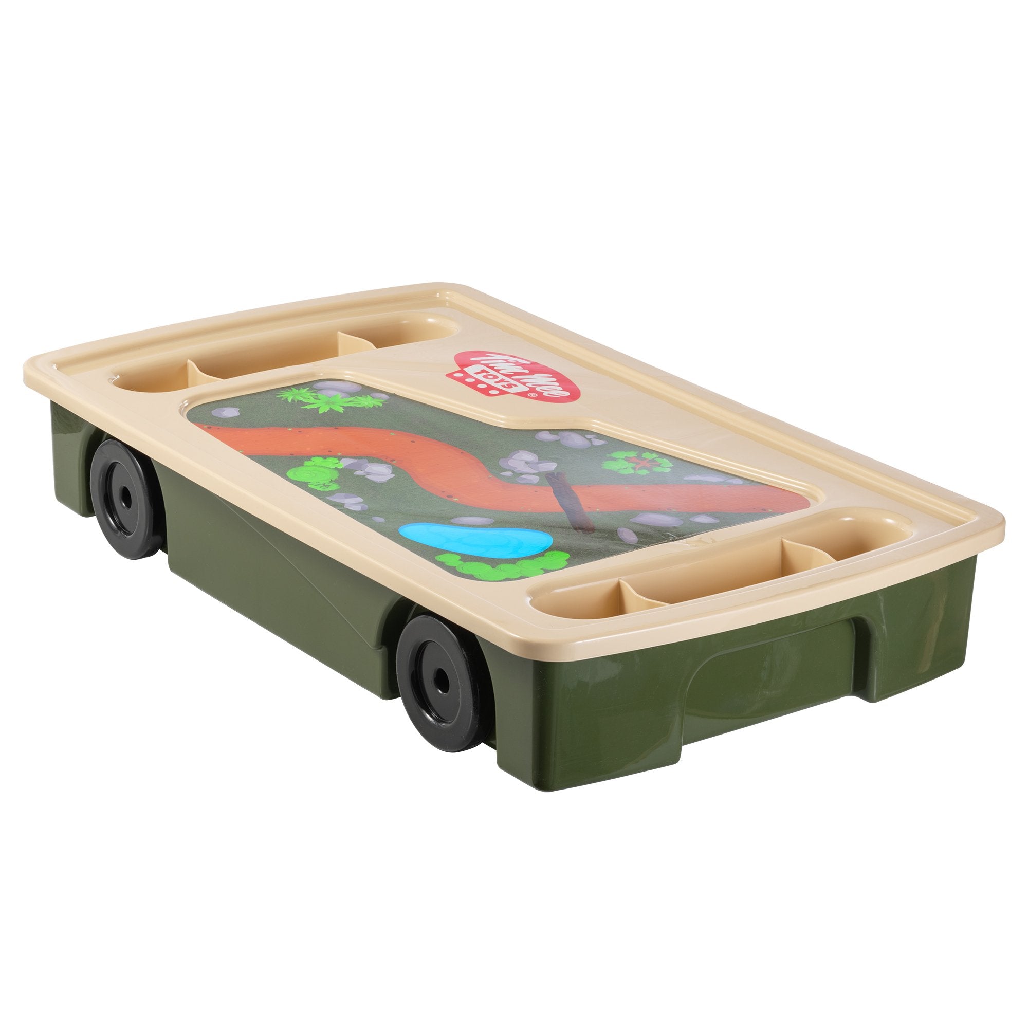 Tim Mee Toy Giant Underbed Storage Container w/ Wheels & Play Surface US Made