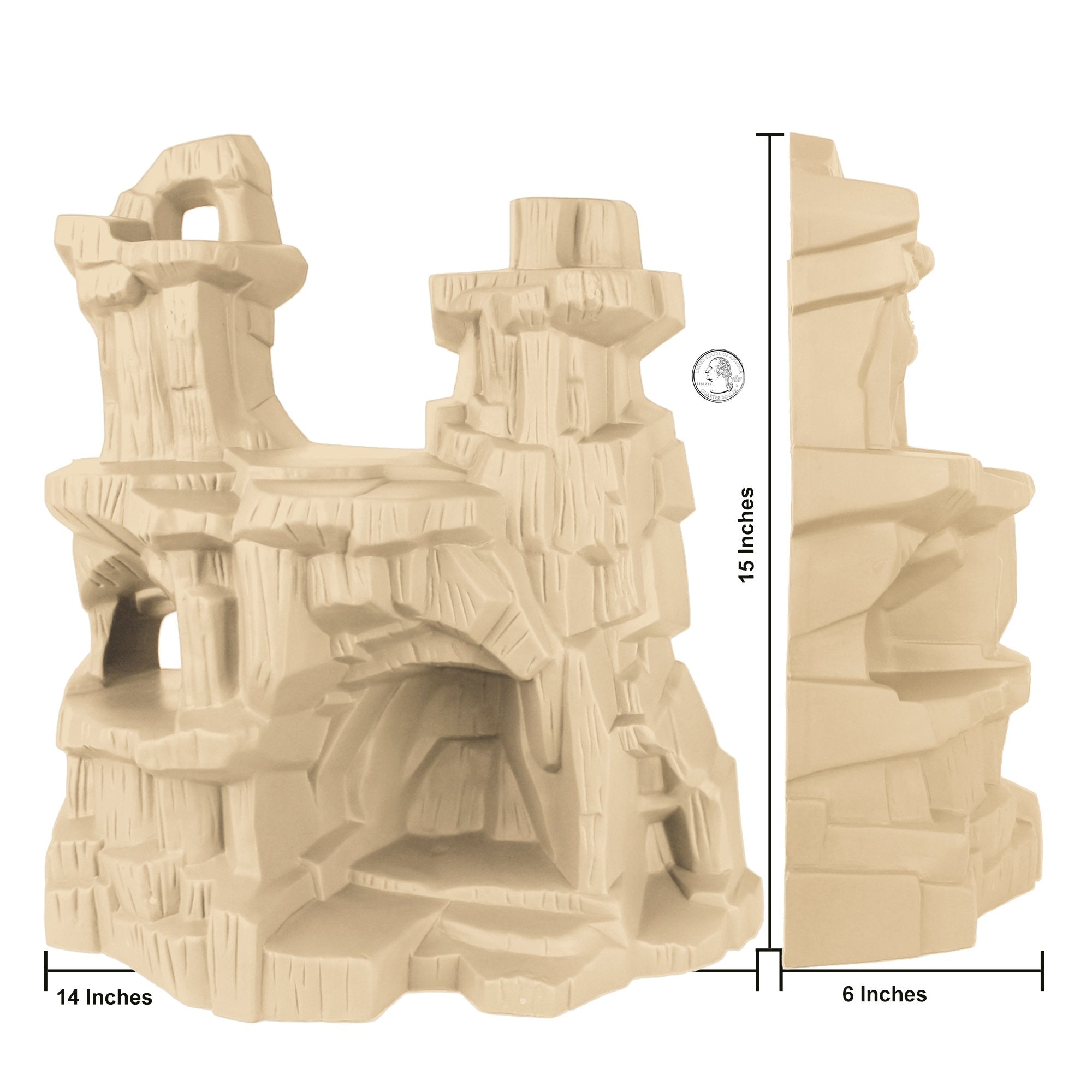 TimMee Desert MOUNTAIN Scenery Figure Display Play Terrain Made in