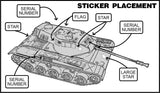 Tim Mee Toy Walker Bulldog Tank Gray Sticker Instructions