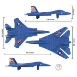 Tim Mee Toy Combat Jets Blue Scale