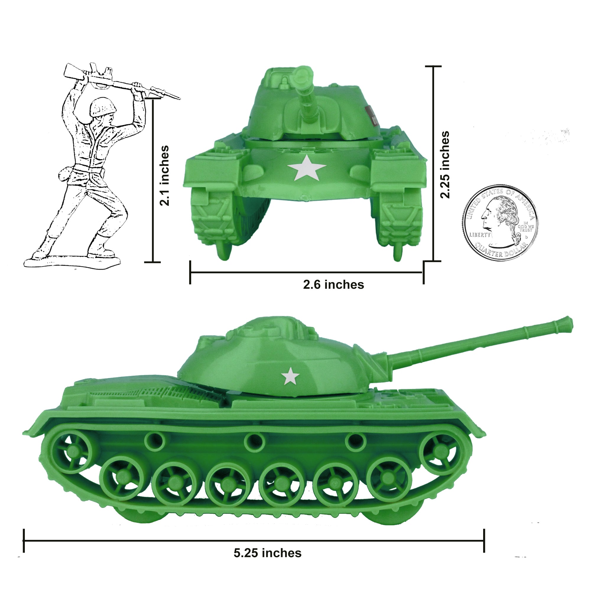 Large toy army shops tank