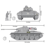 Tim Mee Toy Walker Bulldog Tank Gray Scale