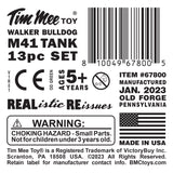 Tim Mee Toy Walker Bulldog Tank OD Green Label Art
