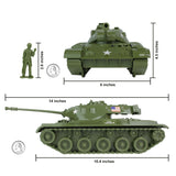 Tim Mee Toy Walker Bulldog Tank OD Green Scale