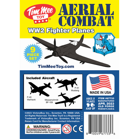 Tim Mee Toy WW2 Fighter Planes Black Insert Art